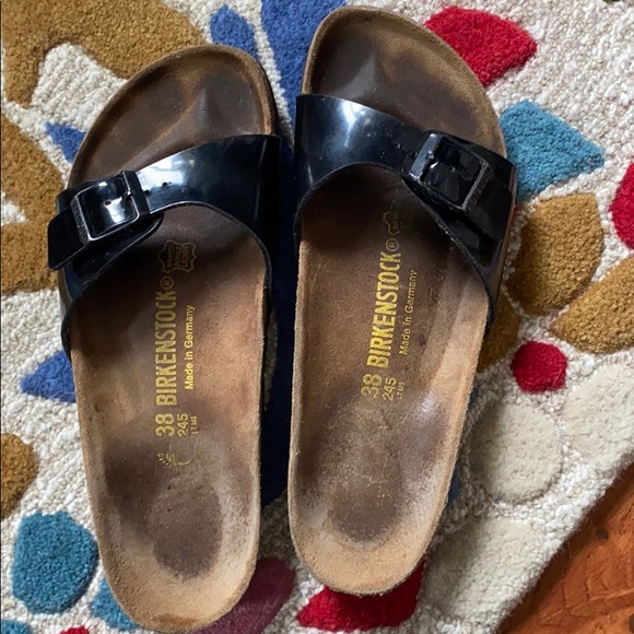Birkenstock Shoes - Black Patent Leather Birkenstocks